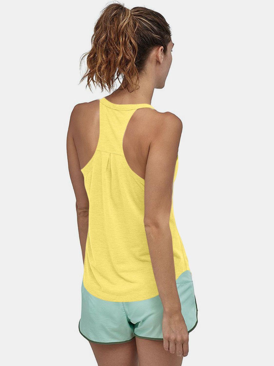 Scoop Neck Active Tank - Clothes For Her Online Store