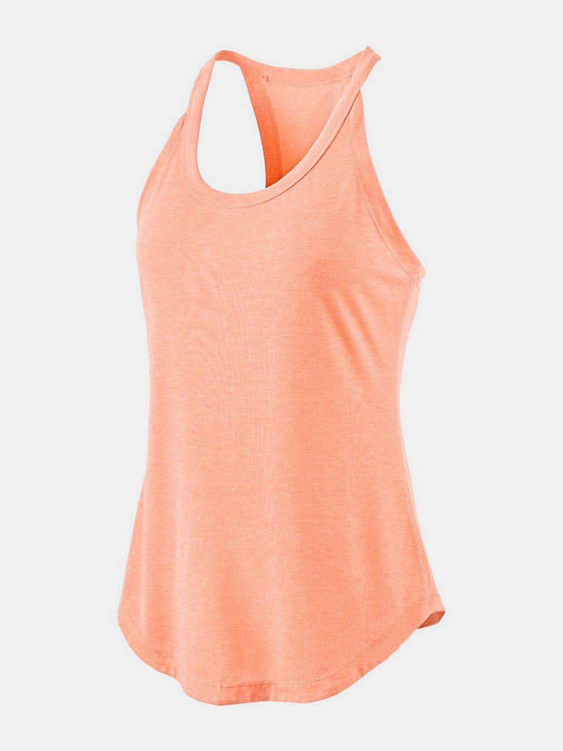 Scoop Neck Active Tank - Clothes For Her Online Store