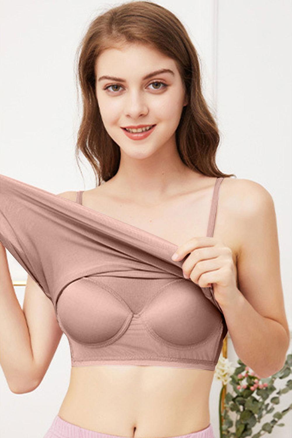 Scoop Neck Cami with Bra - Clothes For Her Online Store