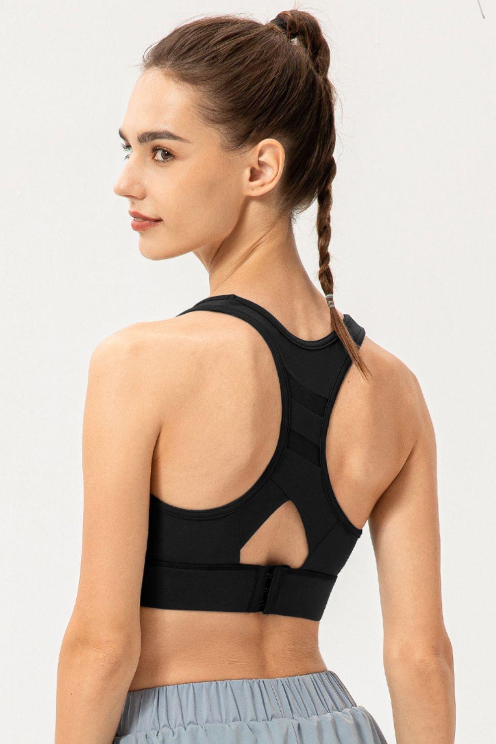 Scoop Neck Long Sports Bra - Clothes For Her Online Store