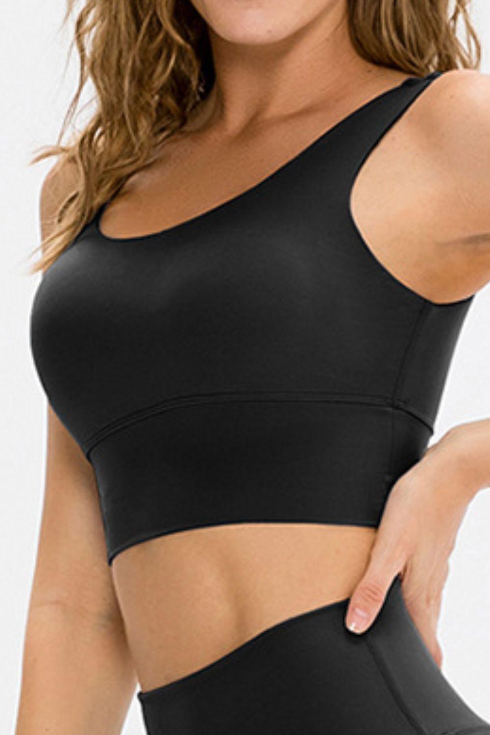 Scoop Neck Long Sports Bra - Clothes For Her Online Store