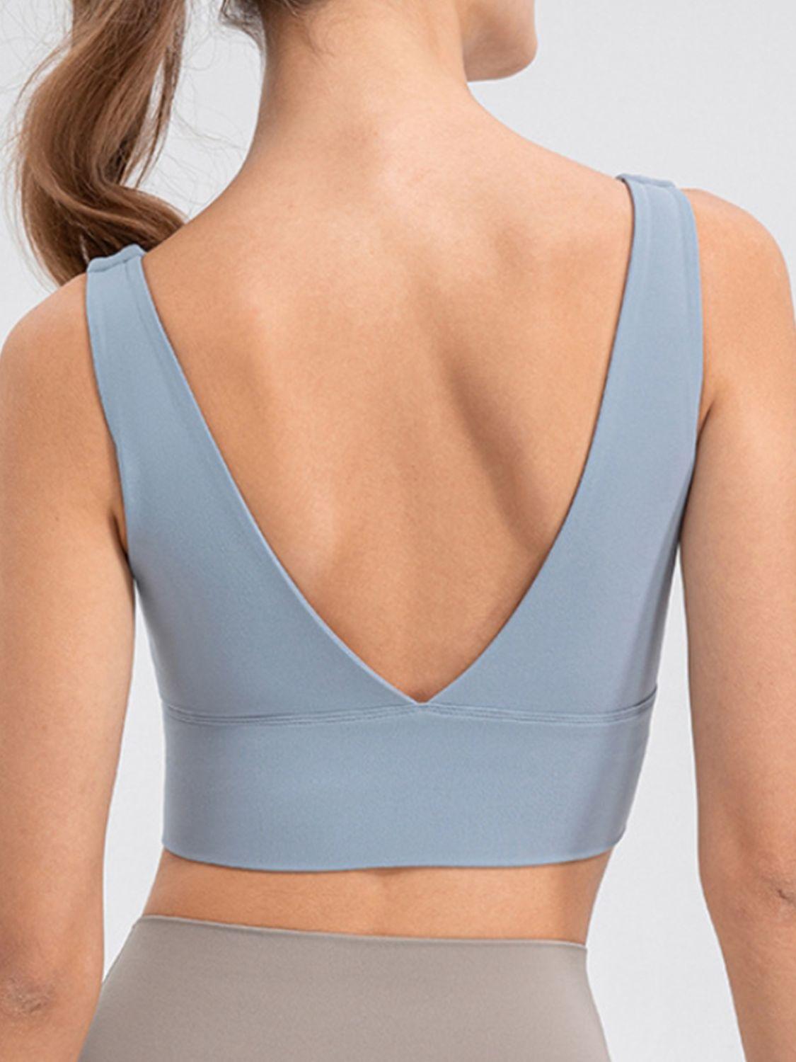 Scoop Neck Wide Strap Active Tank - Clothes For Her Online Store