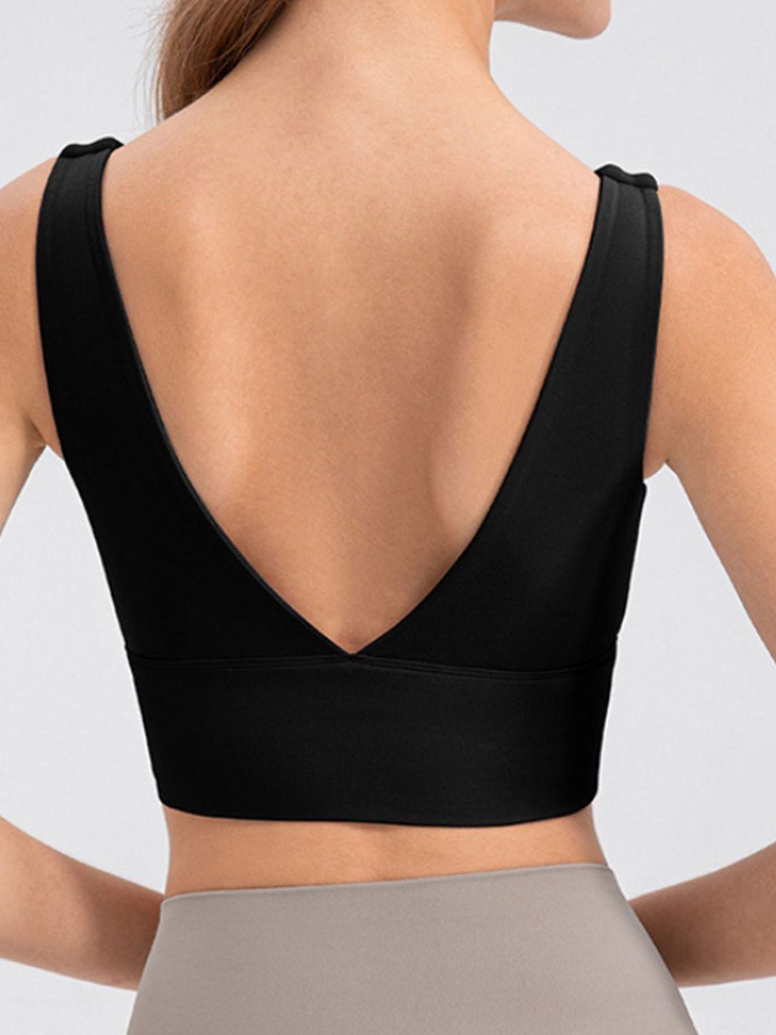 Scoop Neck Wide Strap Active Tank - Clothes For Her Online Store
