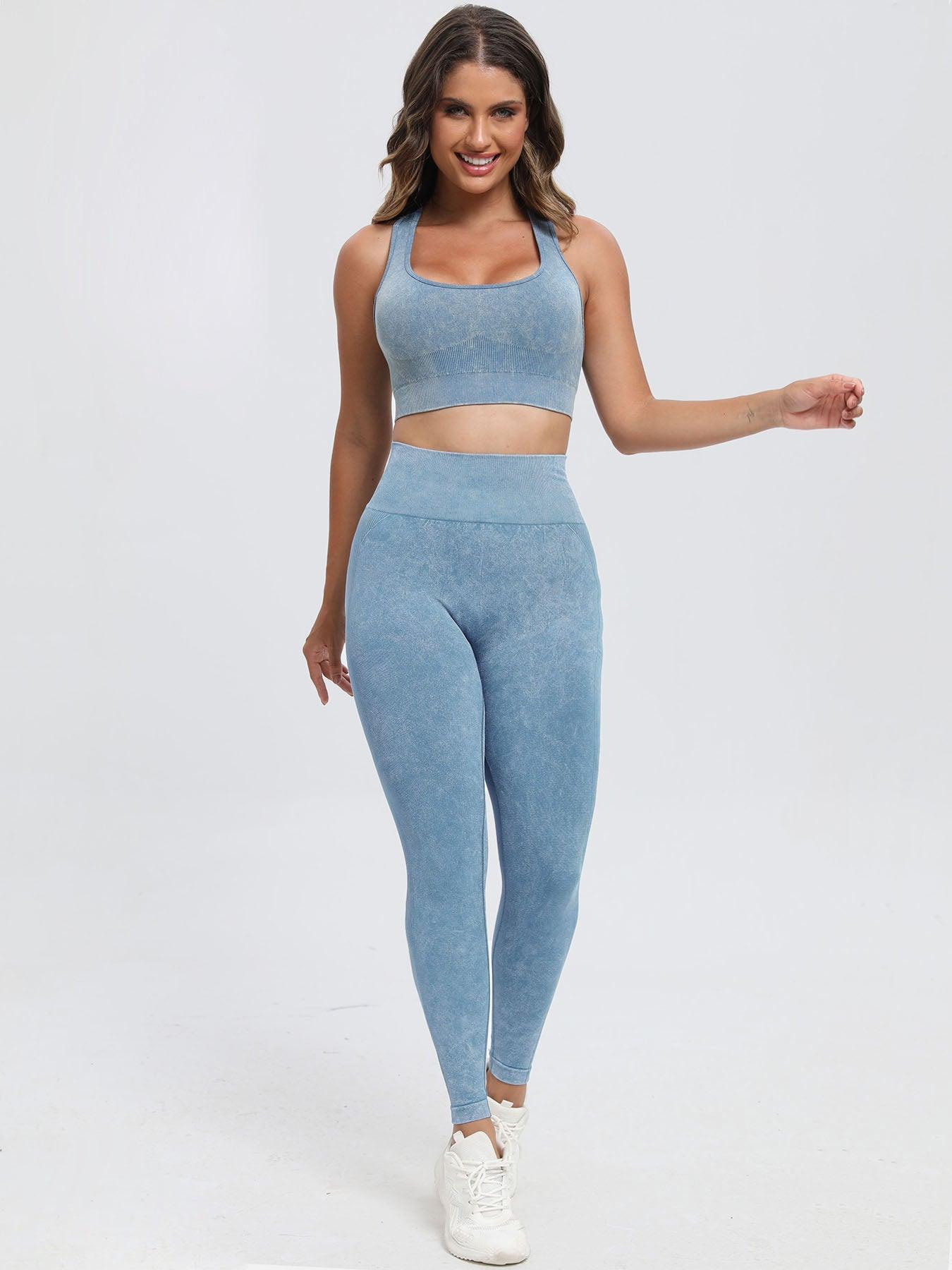 Scoop Neck Wide Strap Top and Pants Active Set - Clothes For Her Online Store