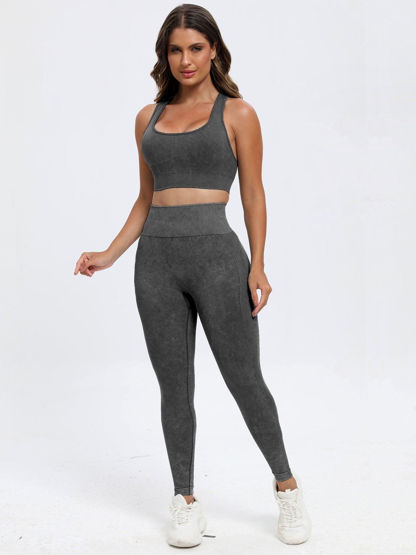 Scoop Neck Wide Strap Top and Pants Active Set - Clothes For Her Online Store