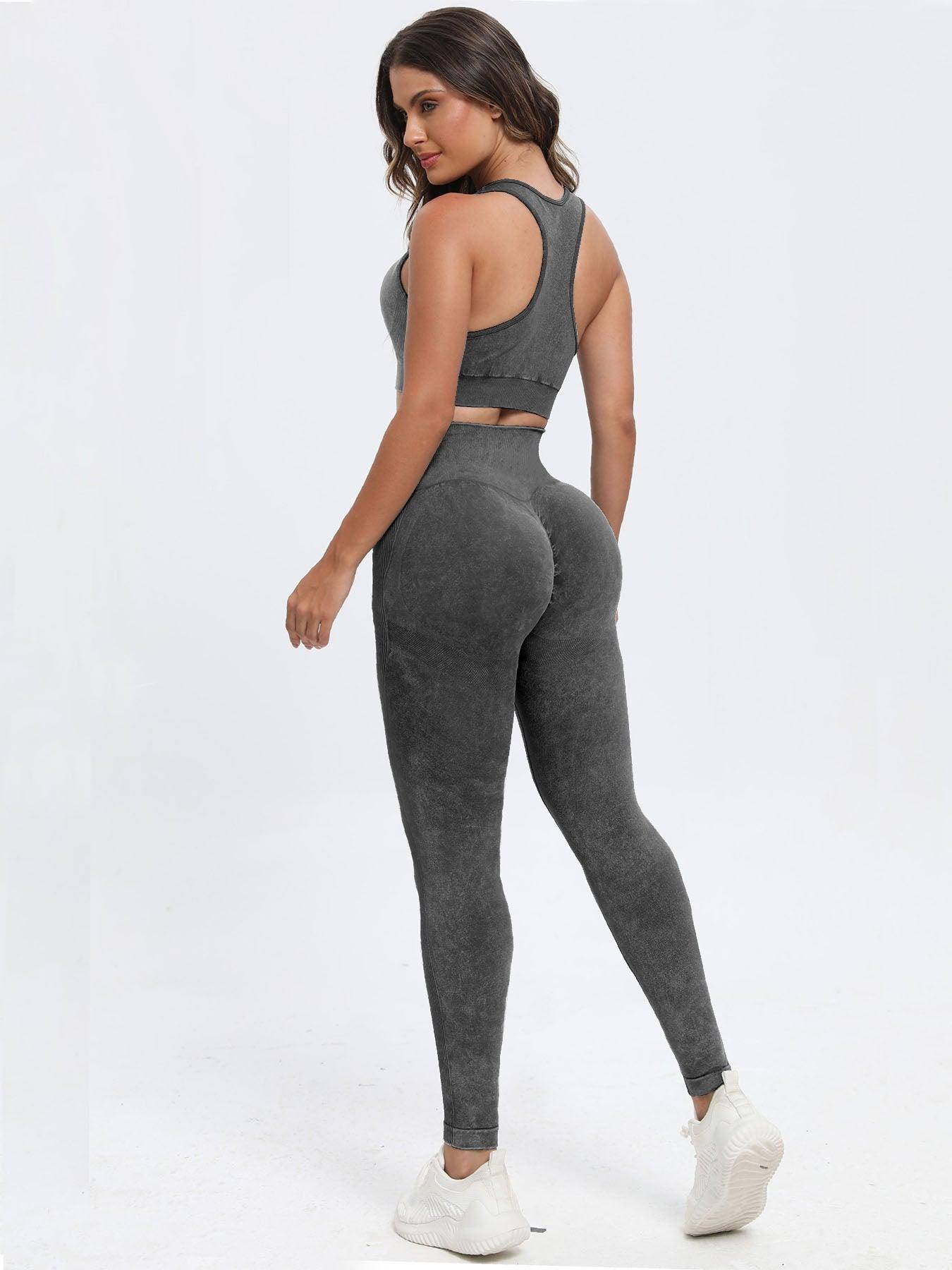 Scoop Neck Wide Strap Top and Pants Active Set - Clothes For Her Online Store