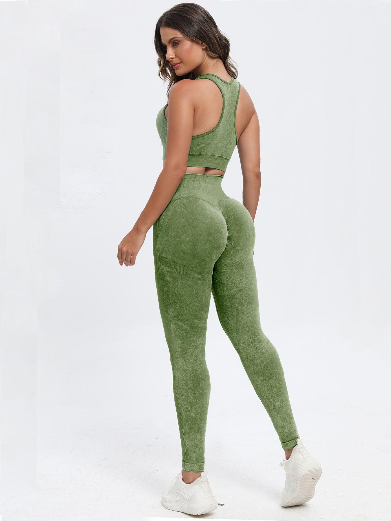 Scoop Neck Wide Strap Top and Pants Active Set - Clothes For Her Online Store