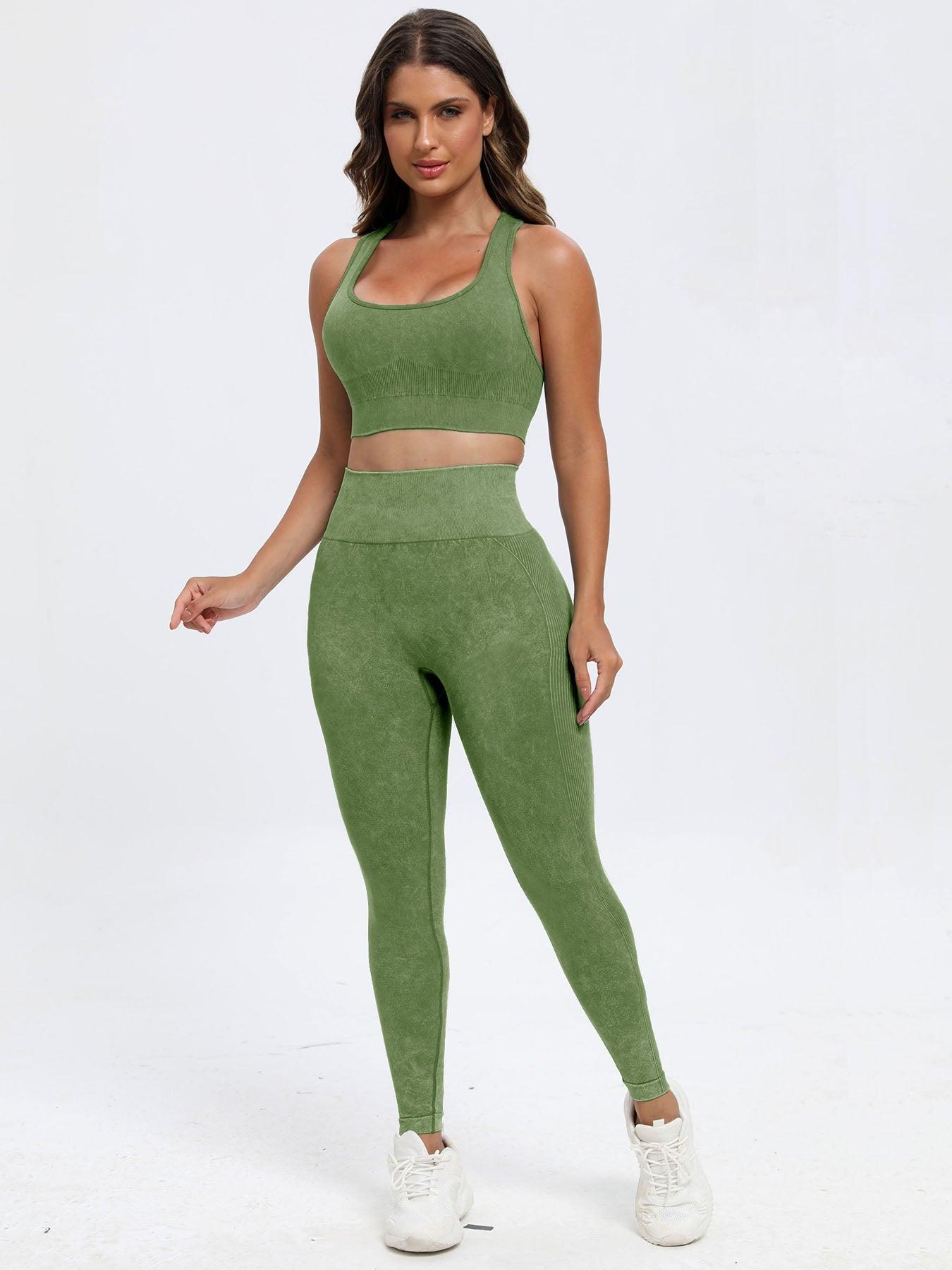 Scoop Neck Wide Strap Top and Pants Active Set - Clothes For Her Online Store