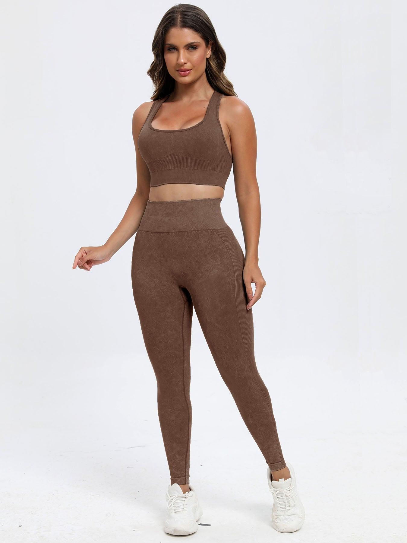 Scoop Neck Wide Strap Top and Pants Active Set - Clothes For Her Online Store