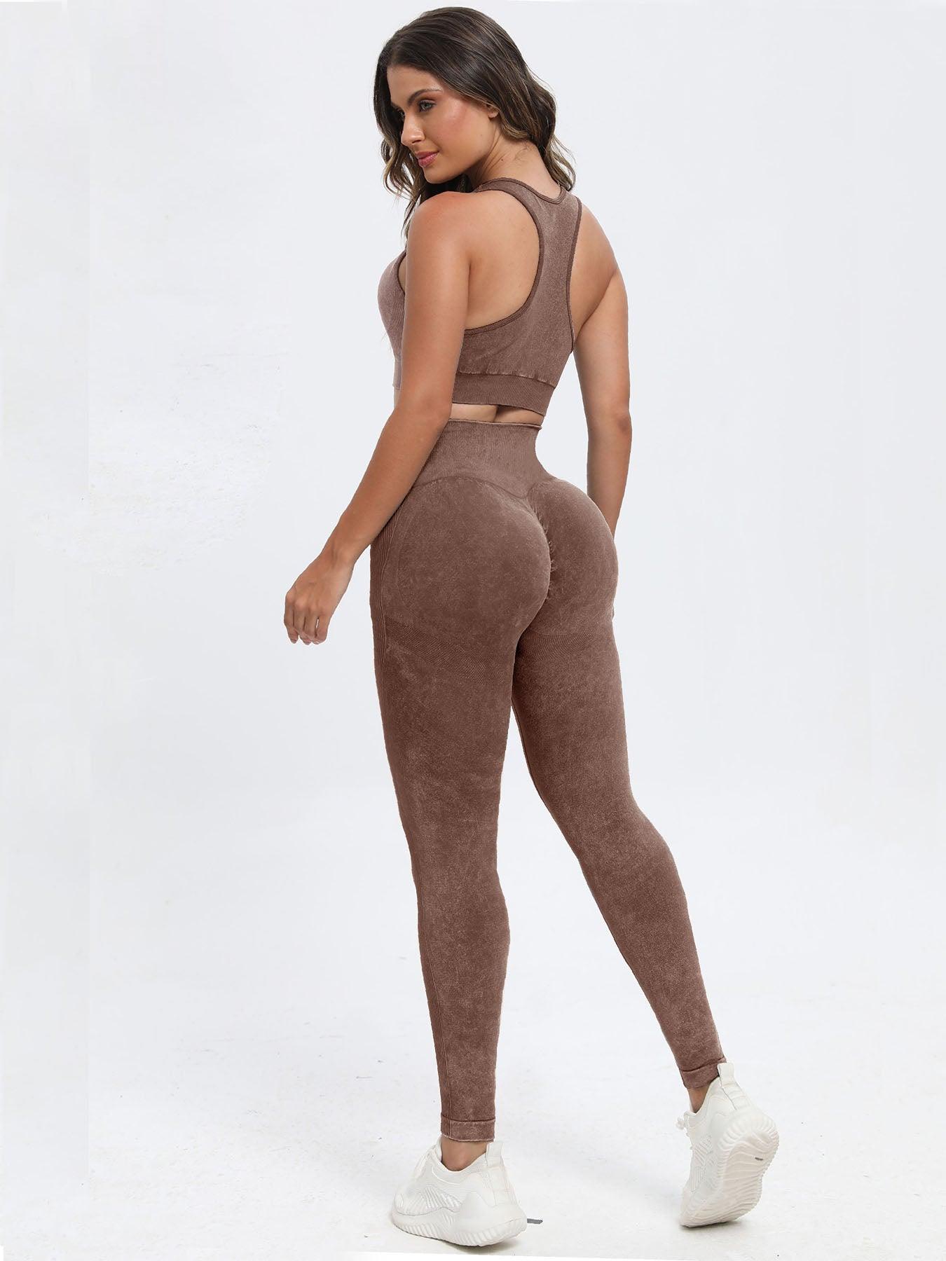 Scoop Neck Wide Strap Top and Pants Active Set - Clothes For Her Online Store