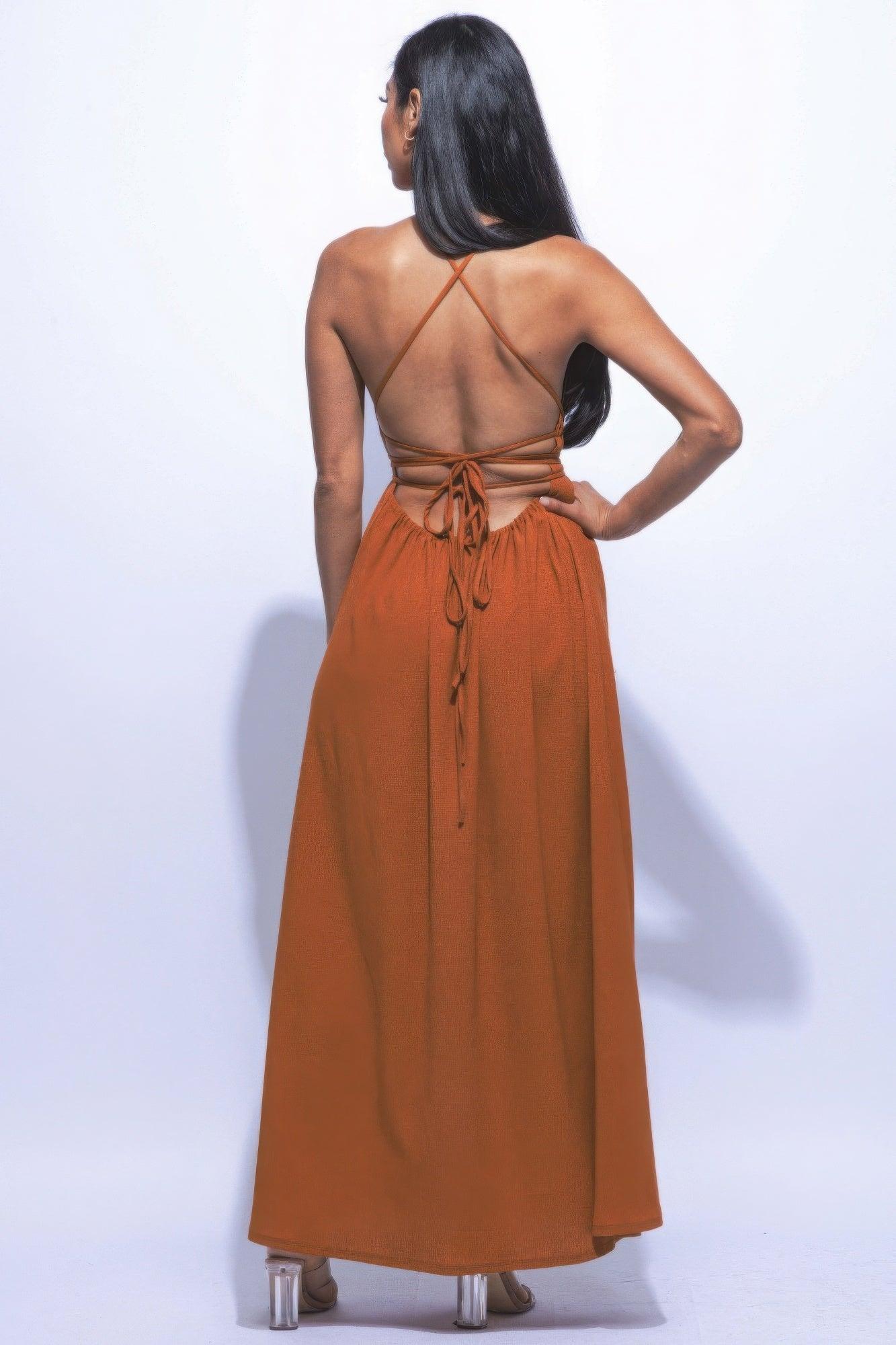 Side Slit Maxi Dress - Clothes For Her Online Store