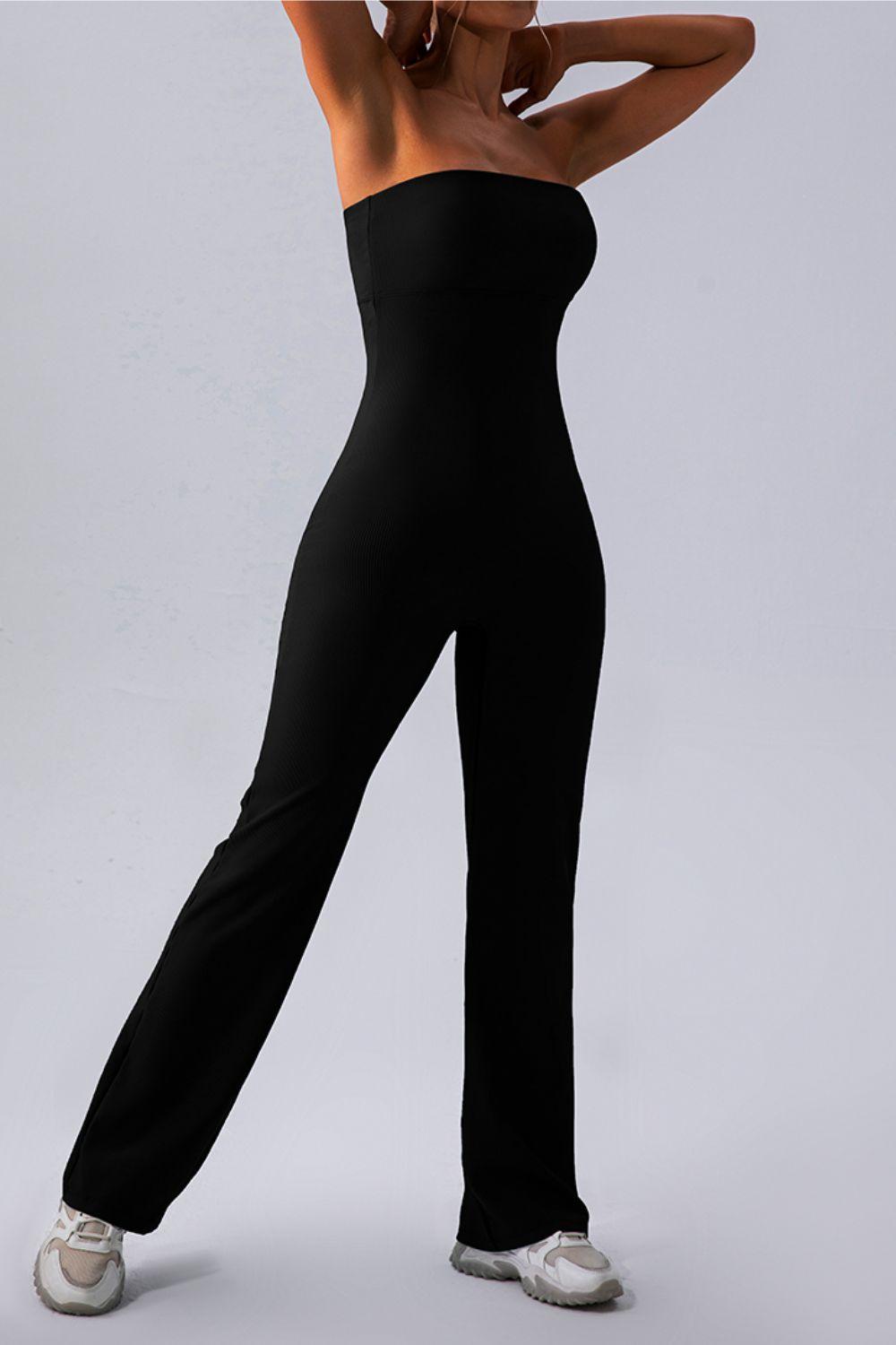Sleeveless Straight Active Jumpsuit - Clothes For Her Online Store