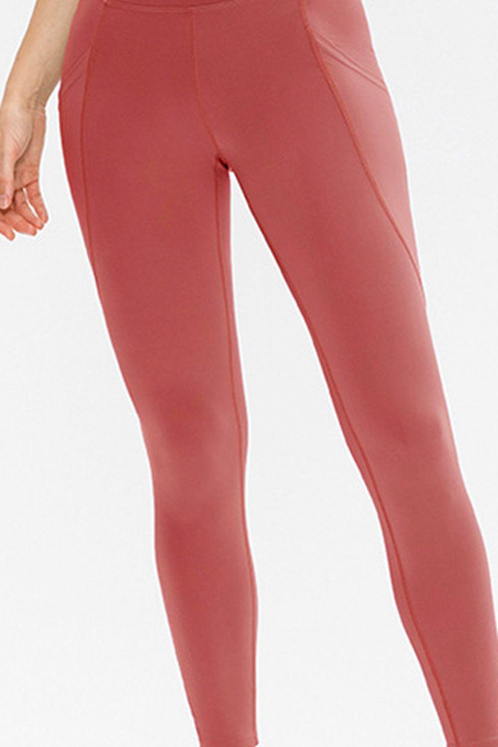 Slim Fit Long Active Leggings with Pockets - Clothes For Her Online Store