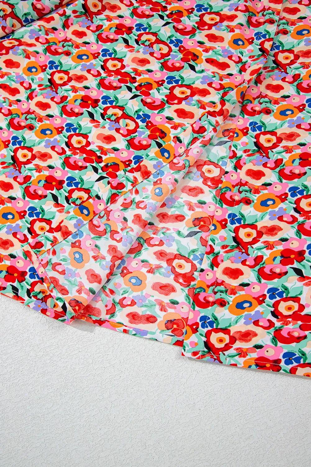 Slit Floral Midi Skirt - Clothes For Her Online Store