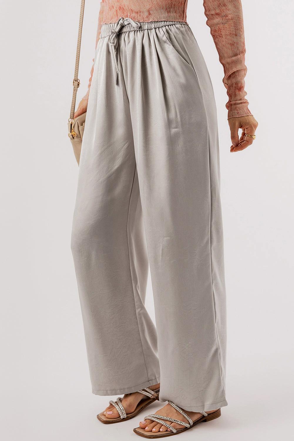 Smocked Wide Leg Pants - Clothes For Her Online Store