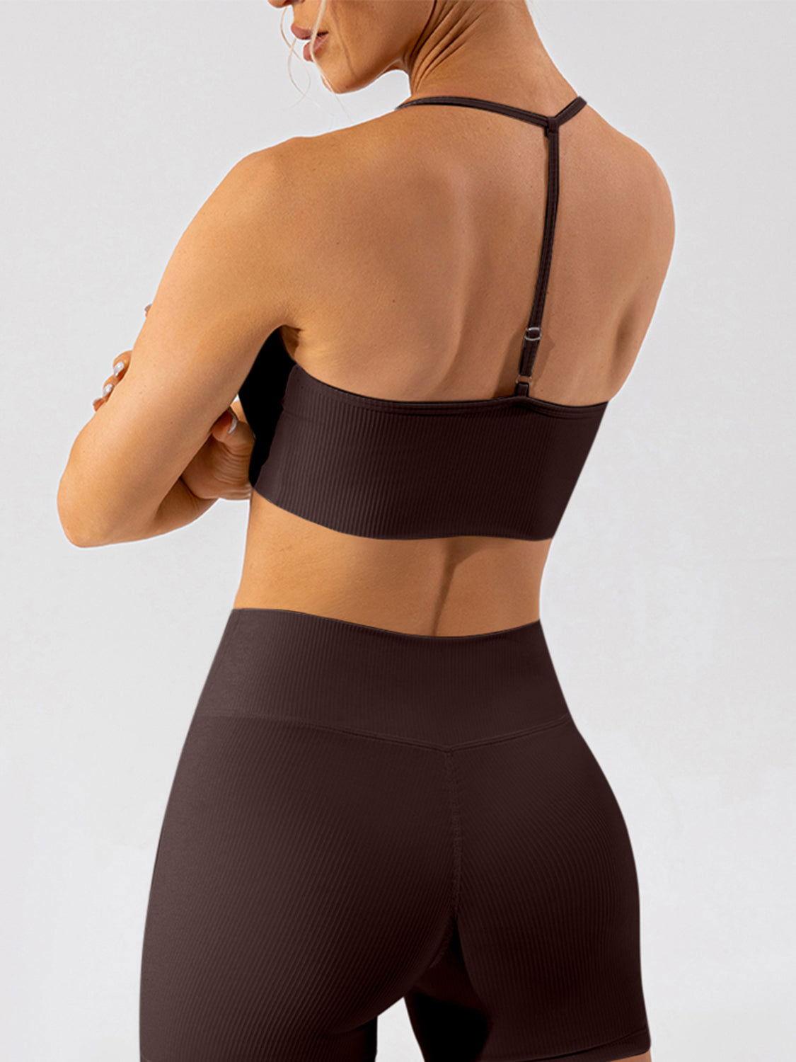 Spaghetti Strap Active Bra - Clothes For Her Online Store