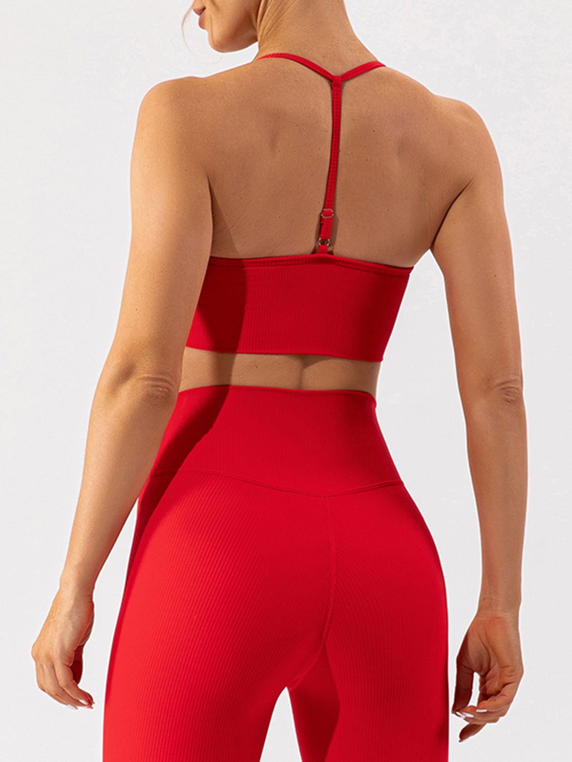 Spaghetti Strap Active Bra - Clothes For Her Online Store
