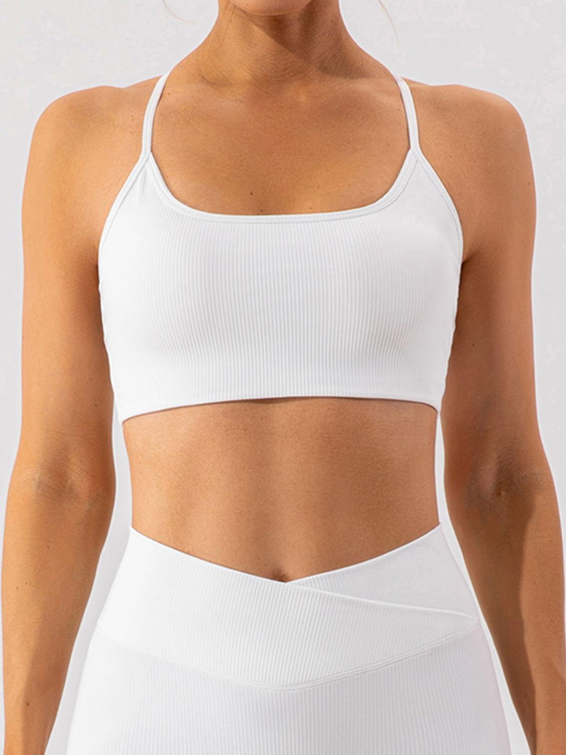 Spaghetti Strap Active Bra - Clothes For Her Online Store