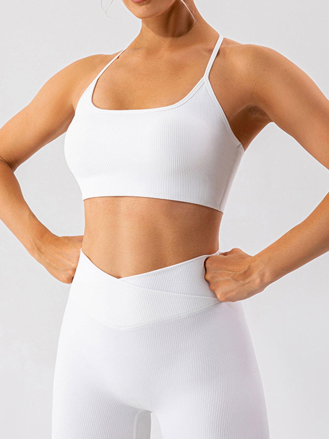 Spaghetti Strap Active Bra - Clothes For Her Online Store