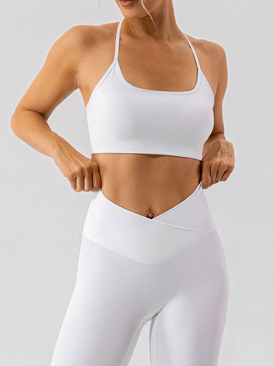 Spaghetti Strap Active Bra - Clothes For Her Online Store