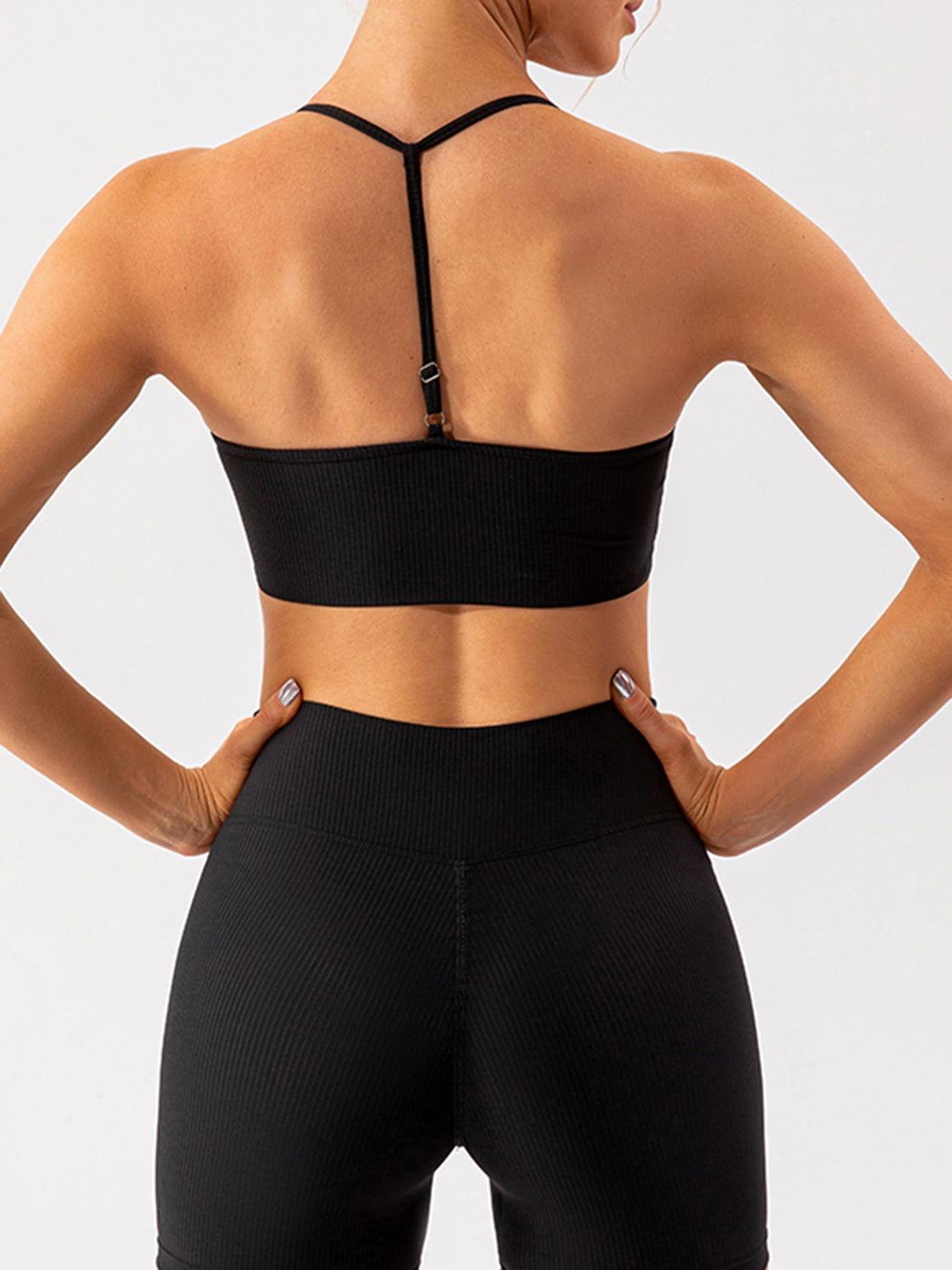Spaghetti Strap Active Bra - Clothes For Her Online Store