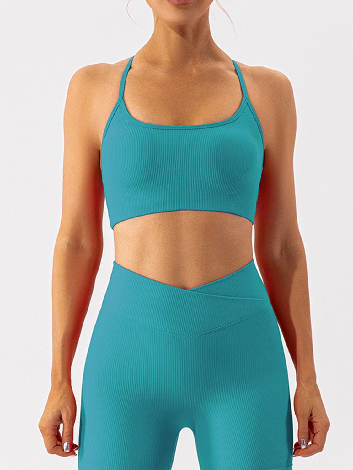 Spaghetti Strap Active Bra - Clothes For Her Online Store