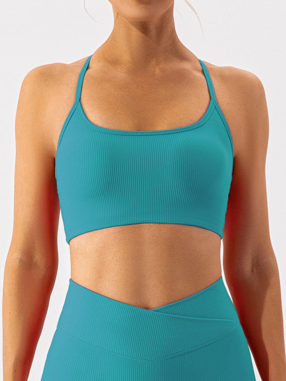Spaghetti Strap Active Bra - Clothes For Her Online Store