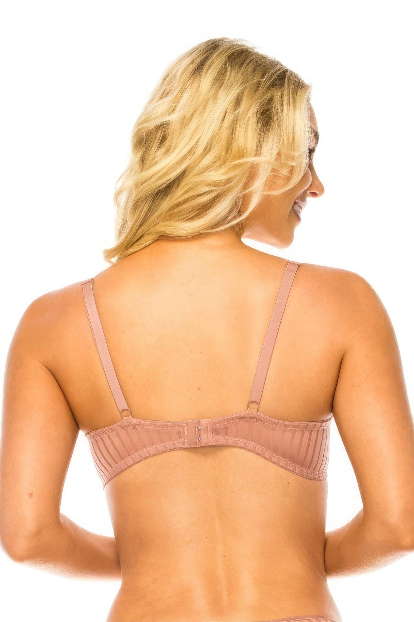 Stripe Lace Bra - Clothes For Her Online Store