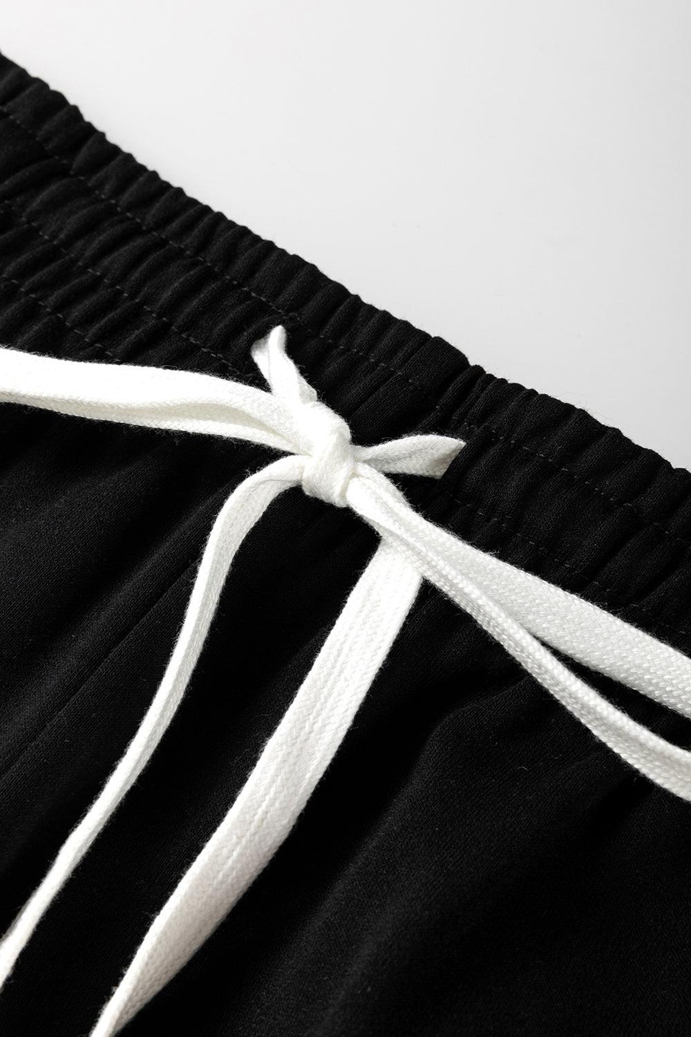 Striped Round Neck Long Sleeve Top and Pants Set - Clothes For Her Online Store