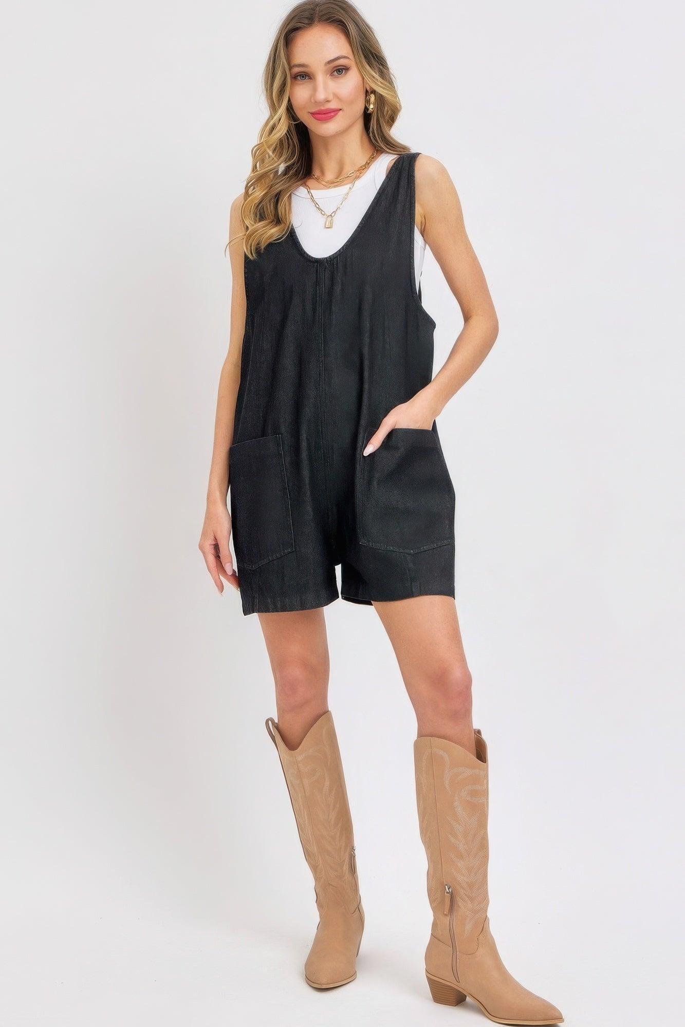Summer Denim Overall Romper - Clothes For Her Online Store
