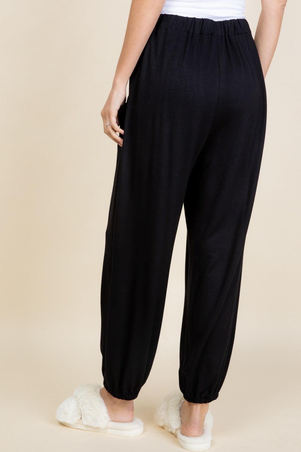 Super Lady Full Size Drawstring Elastic Waist Joggers with Pockets - Clothes For Her Online Store