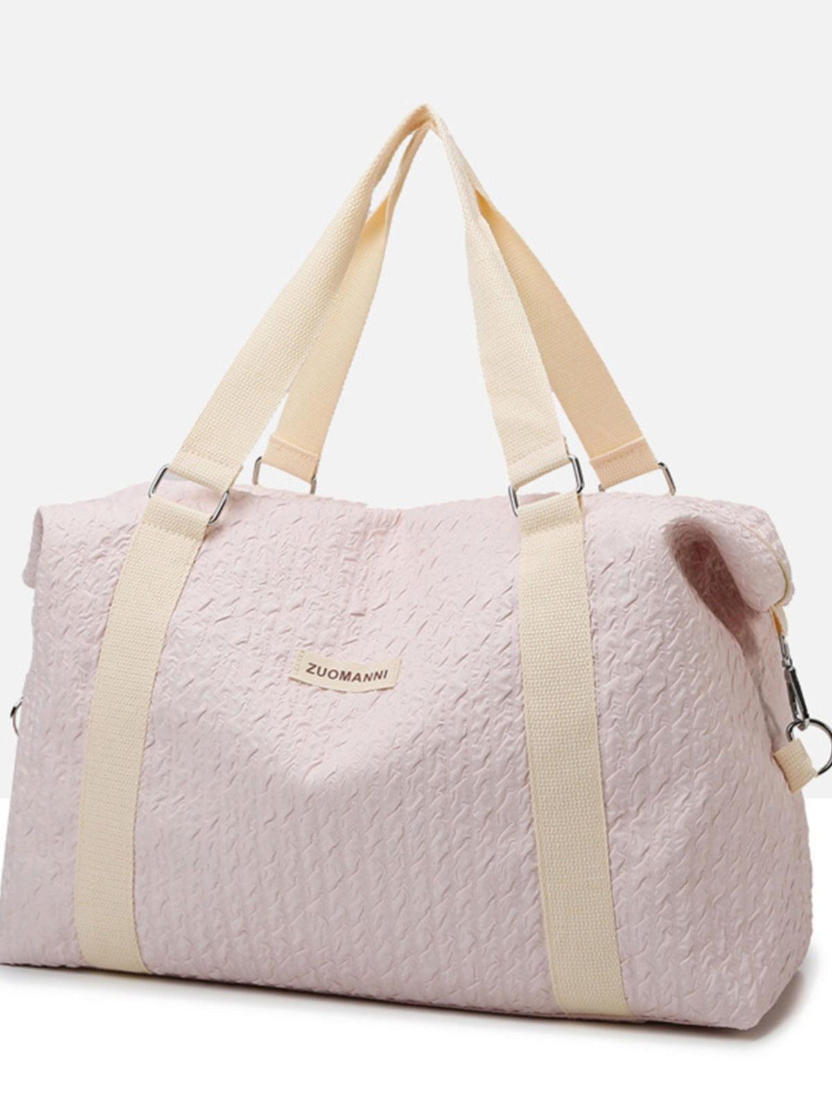 Texture Oxford Cloth Travel Bag - Clothes For Her Online Store