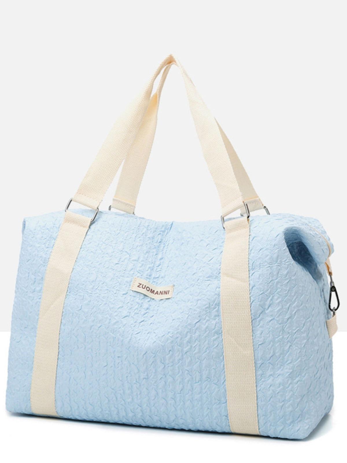 Texture Oxford Cloth Travel Bag - Clothes For Her Online Store