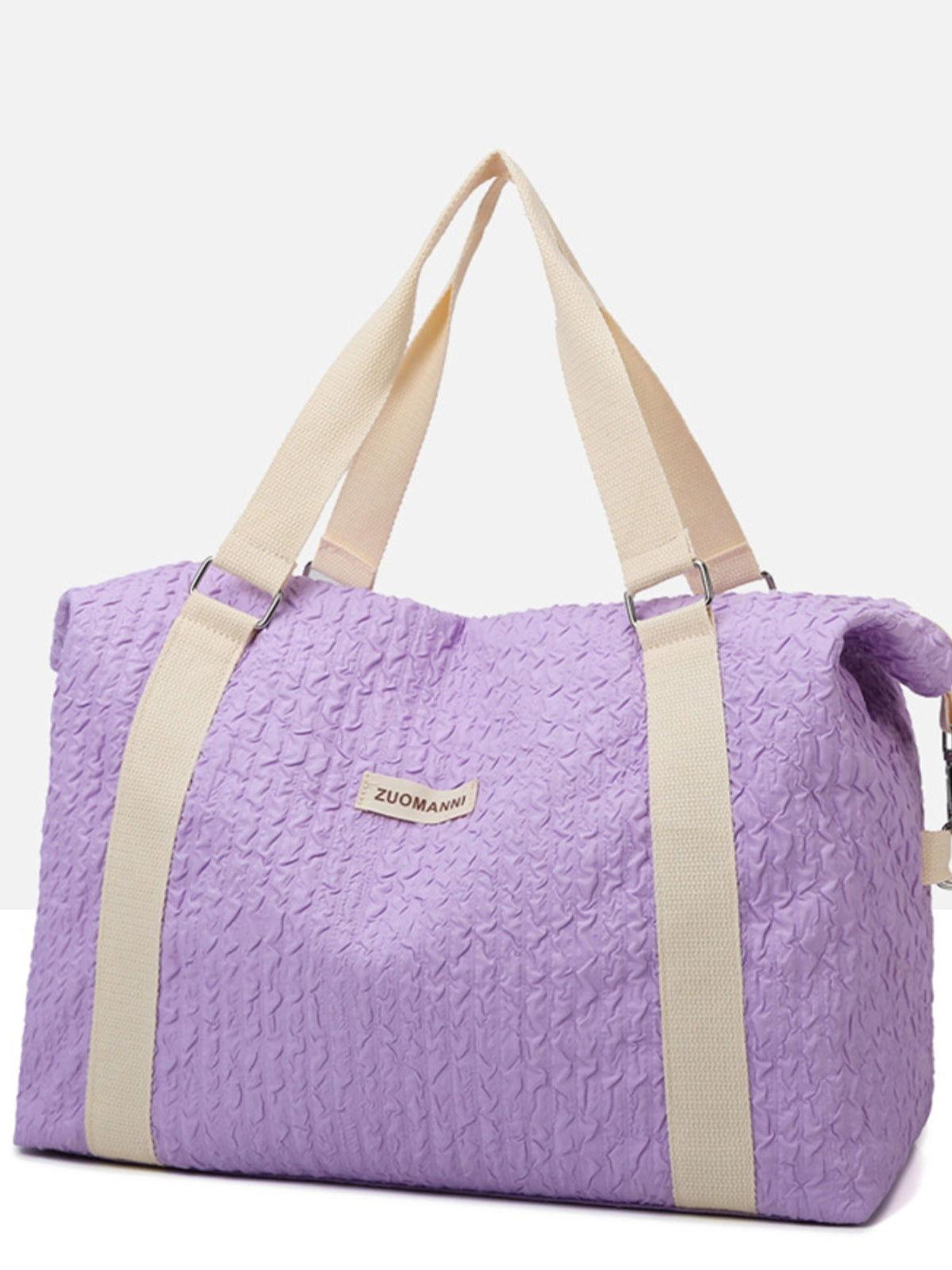 Texture Oxford Cloth Travel Bag - Clothes For Her Online Store