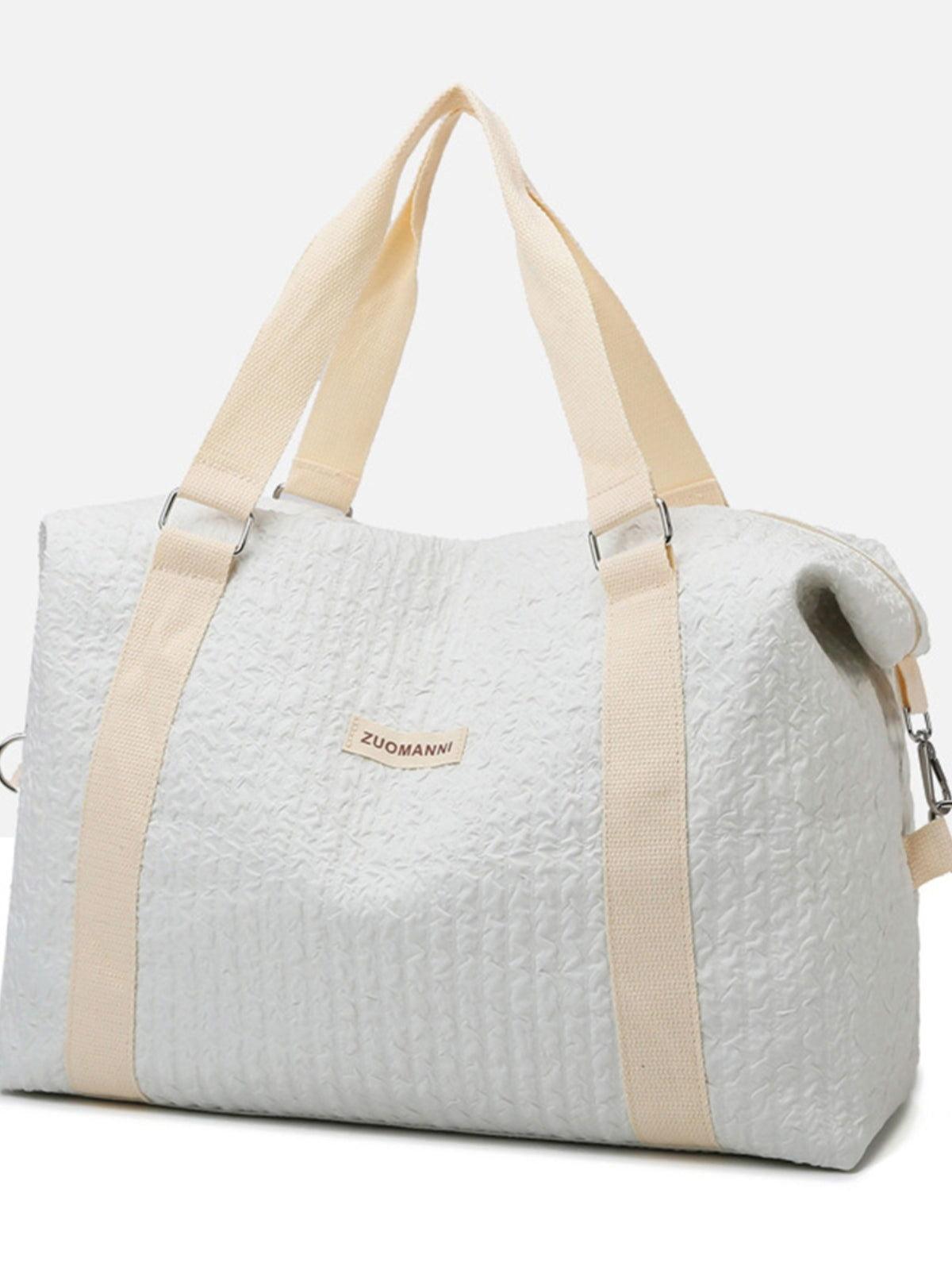 Texture Oxford Cloth Travel Bag - Clothes For Her Online Store