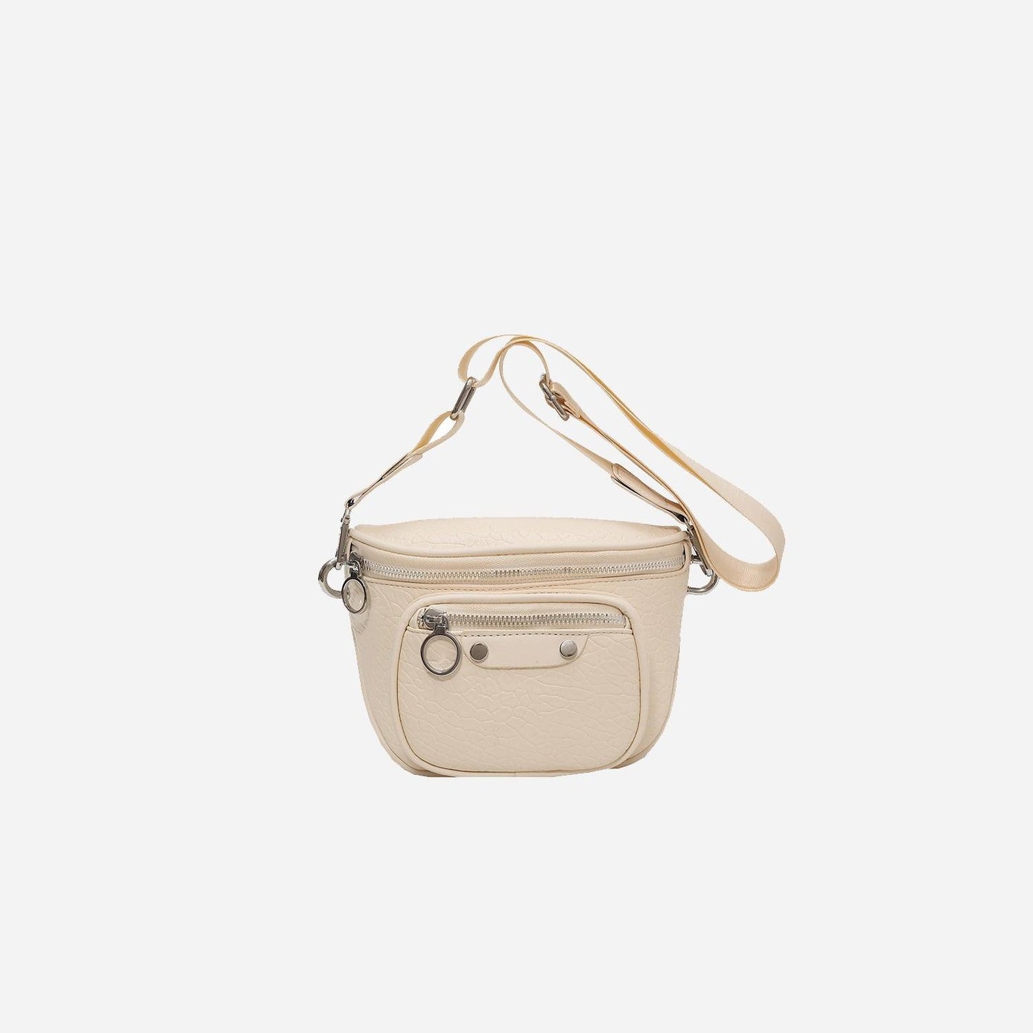 Texture PU Leather Crossbody Bag - Clothes For Her Online Store