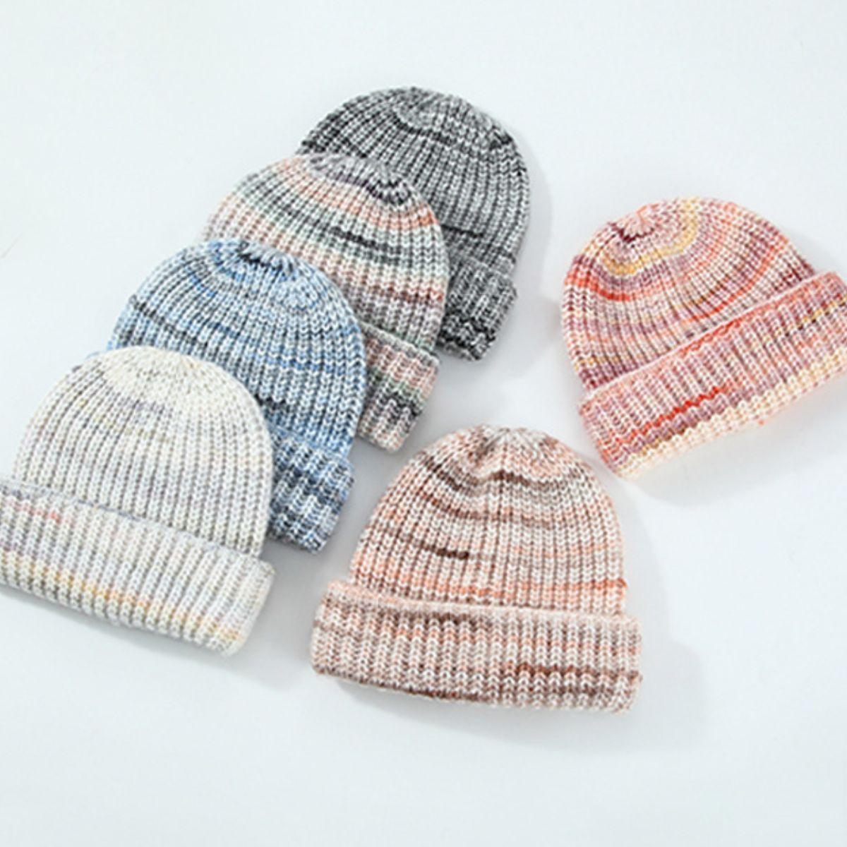 Thermal Contrast Knit Hat - Clothes For Her Online Store