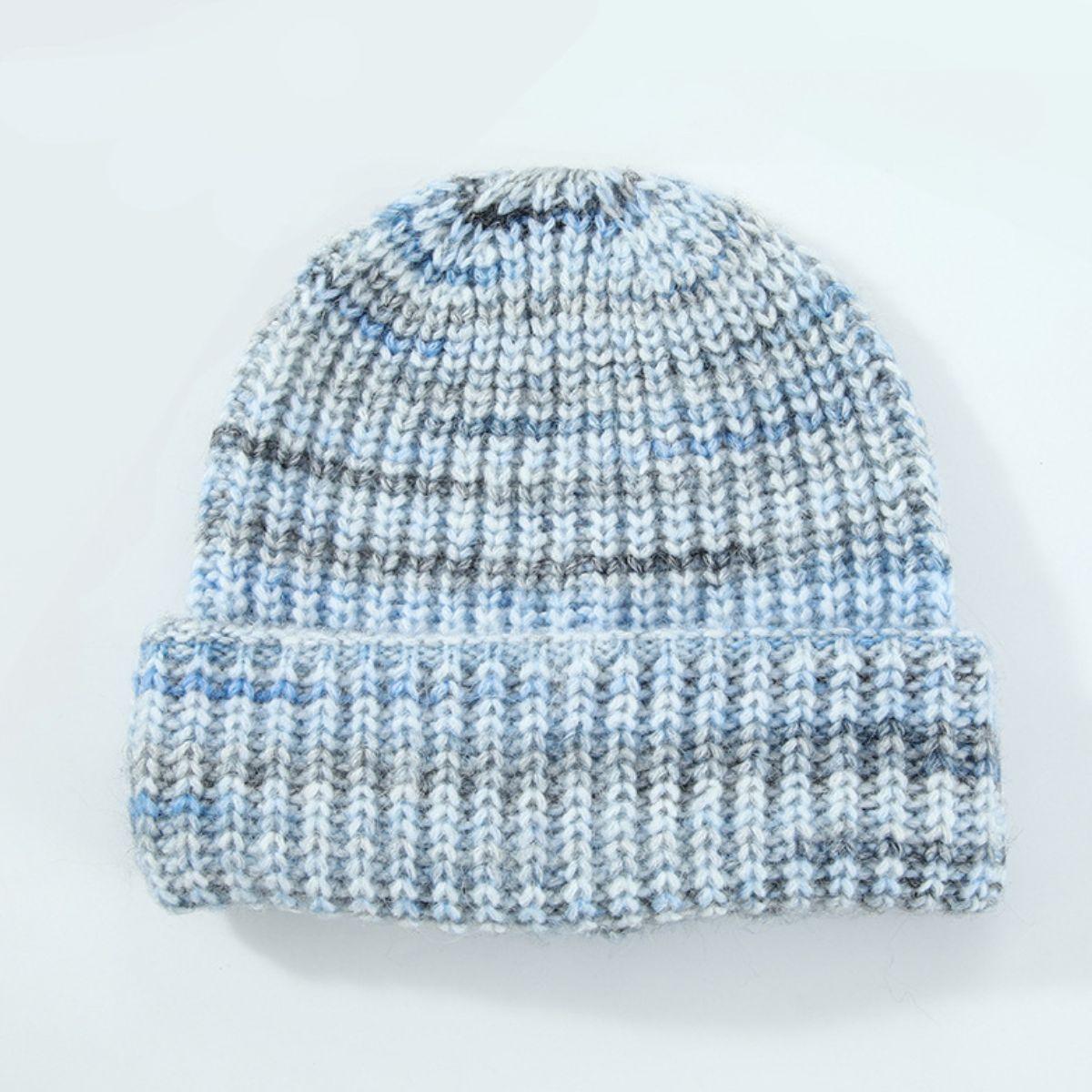 Thermal Contrast Knit Hat - Clothes For Her Online Store