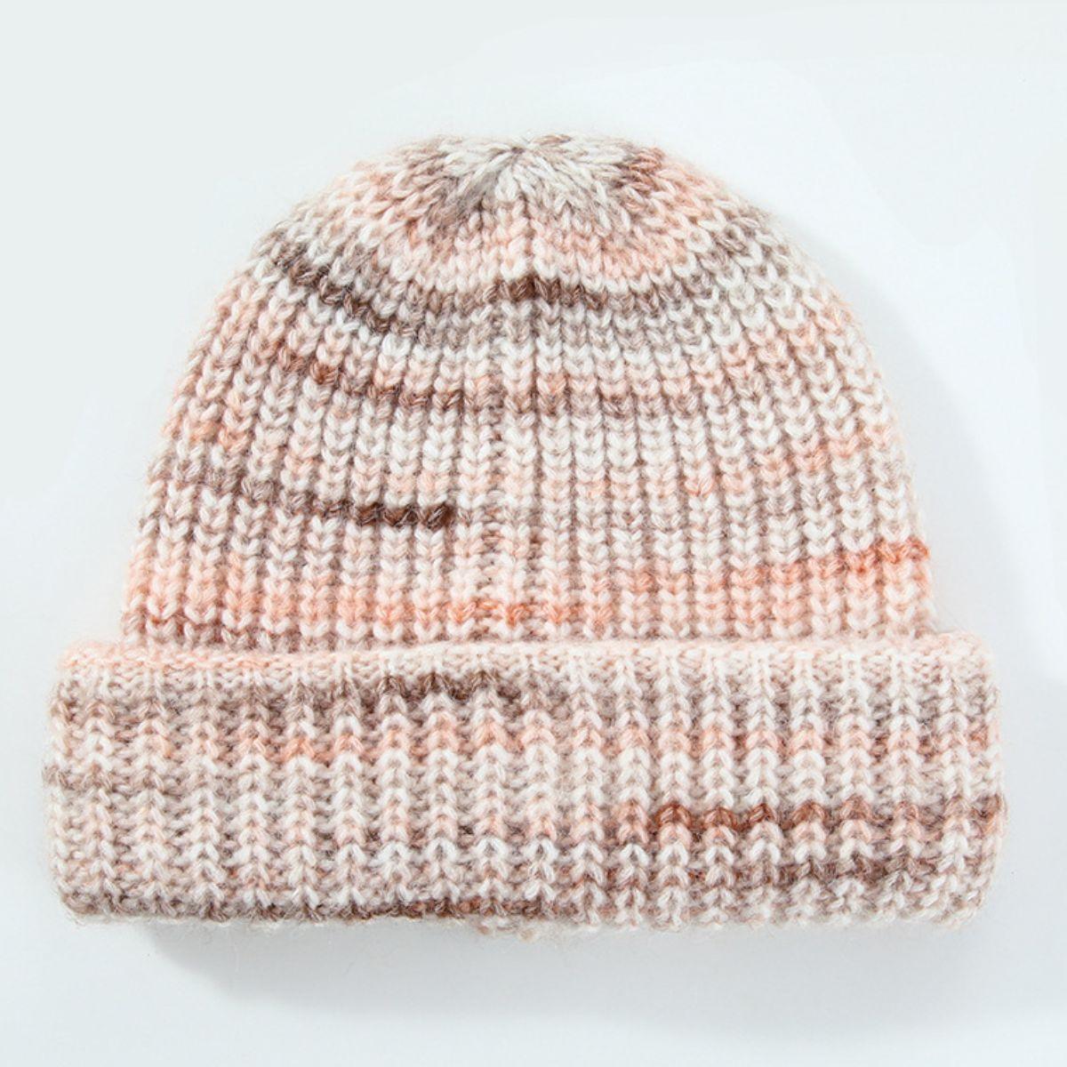 Thermal Contrast Knit Hat - Clothes For Her Online Store