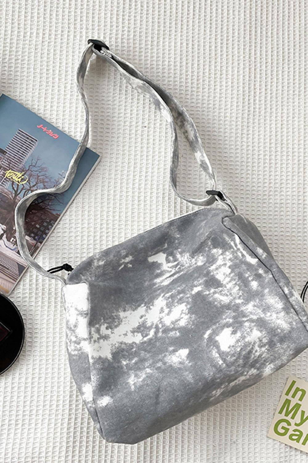 Tie-Dye Canvas Crossbody Bag - Clothes For Her Online Store