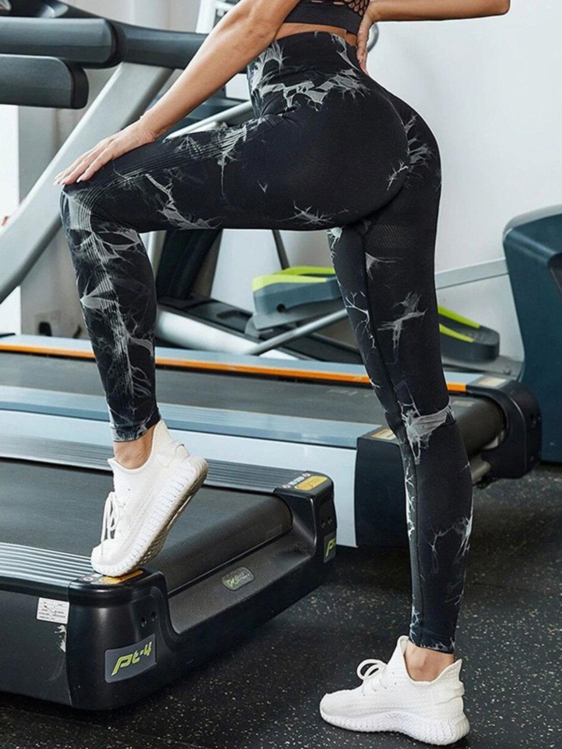 Tie-Dye High Waist Active Leggings - Clothes For Her Online Store