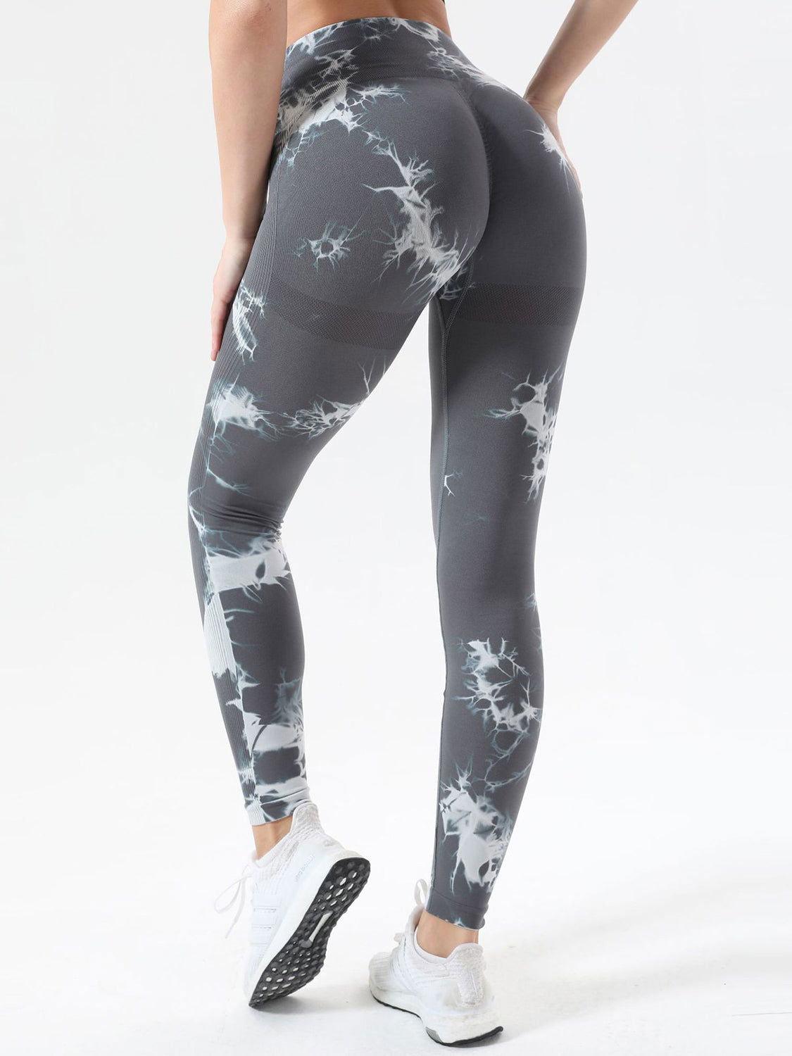 Tie-Dye High Waist Active Leggings - Clothes For Her Online Store
