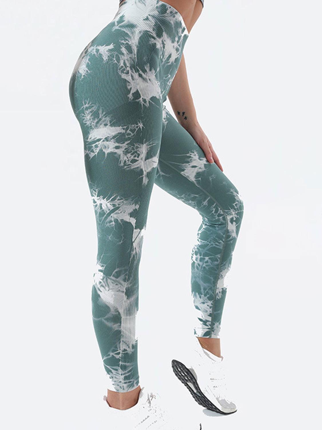 Tie-Dye High Waist Active Leggings - Clothes For Her Online Store