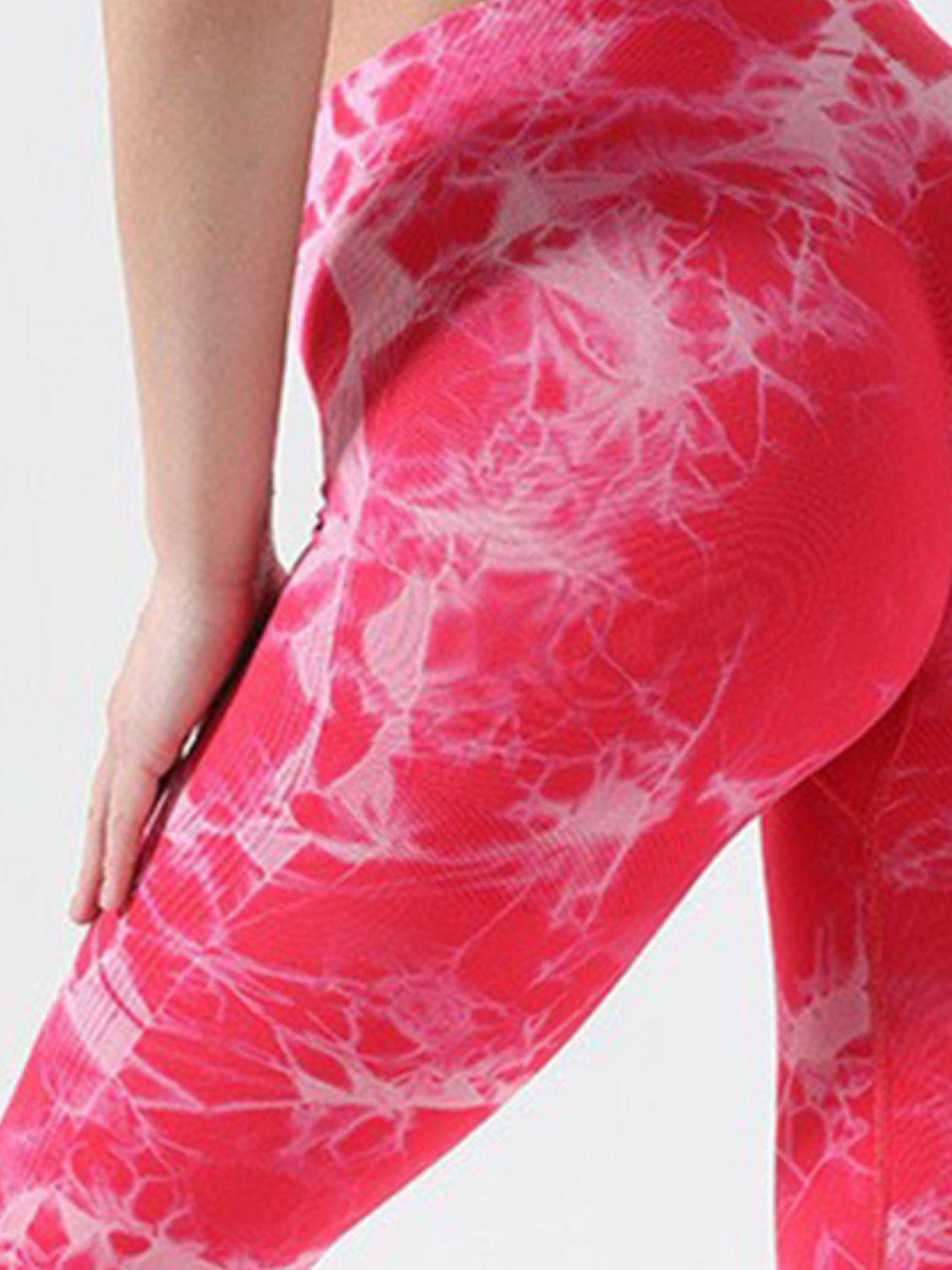Tie-Dye High Waist Active Leggings - Clothes For Her Online Store