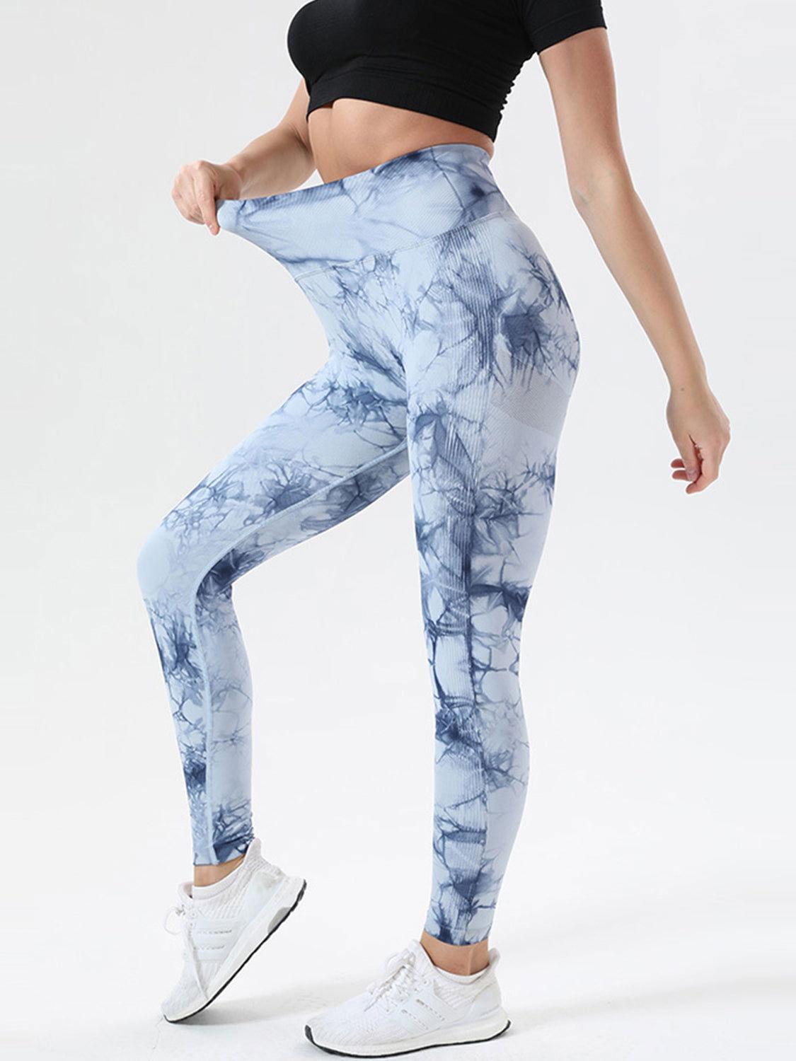 Tie-Dye High Waist Active Leggings - Clothes For Her Online Store