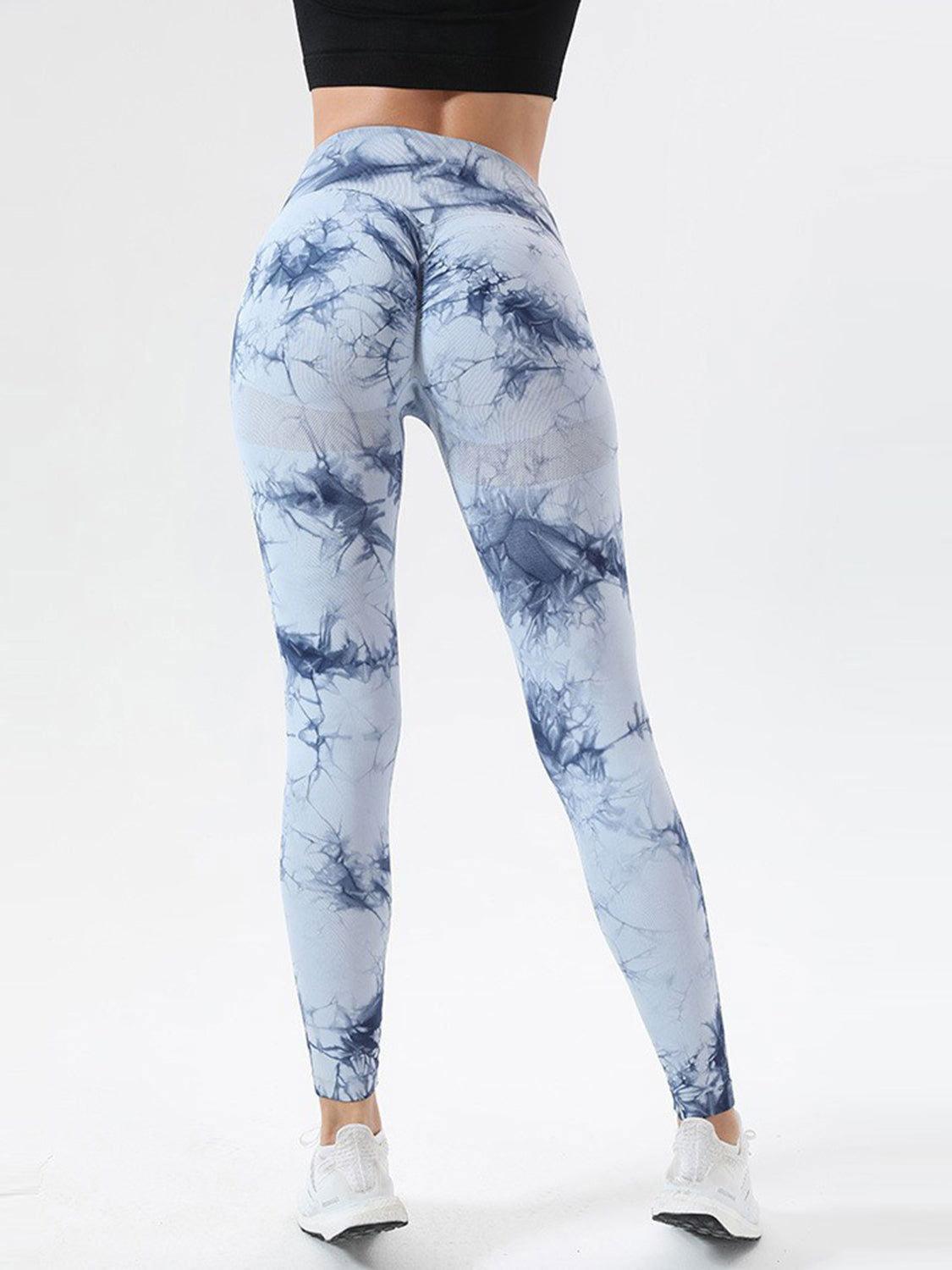 Tie-Dye High Waist Active Leggings - Clothes For Her Online Store