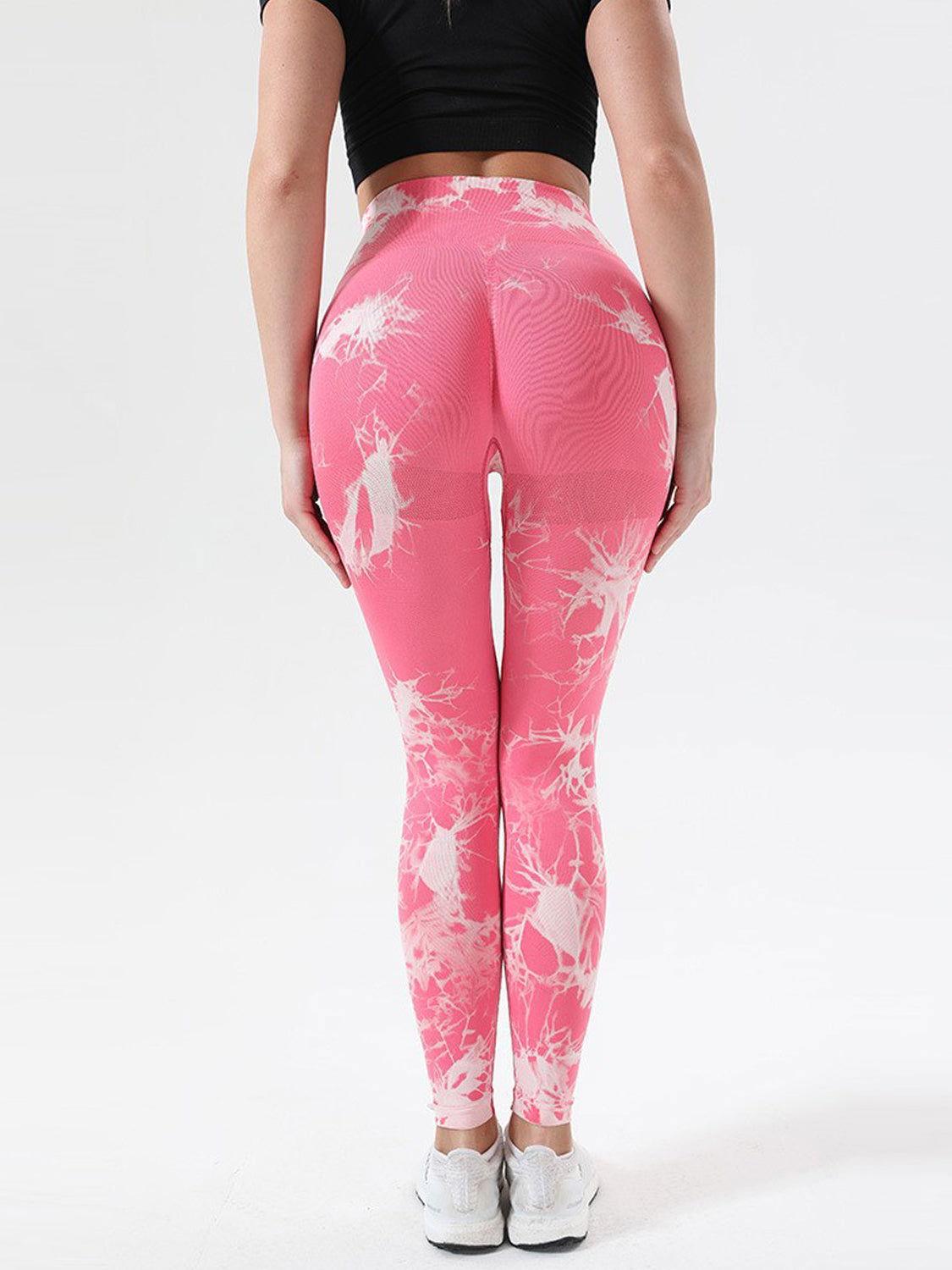 Tie-Dye High Waist Active Leggings - Clothes For Her Online Store