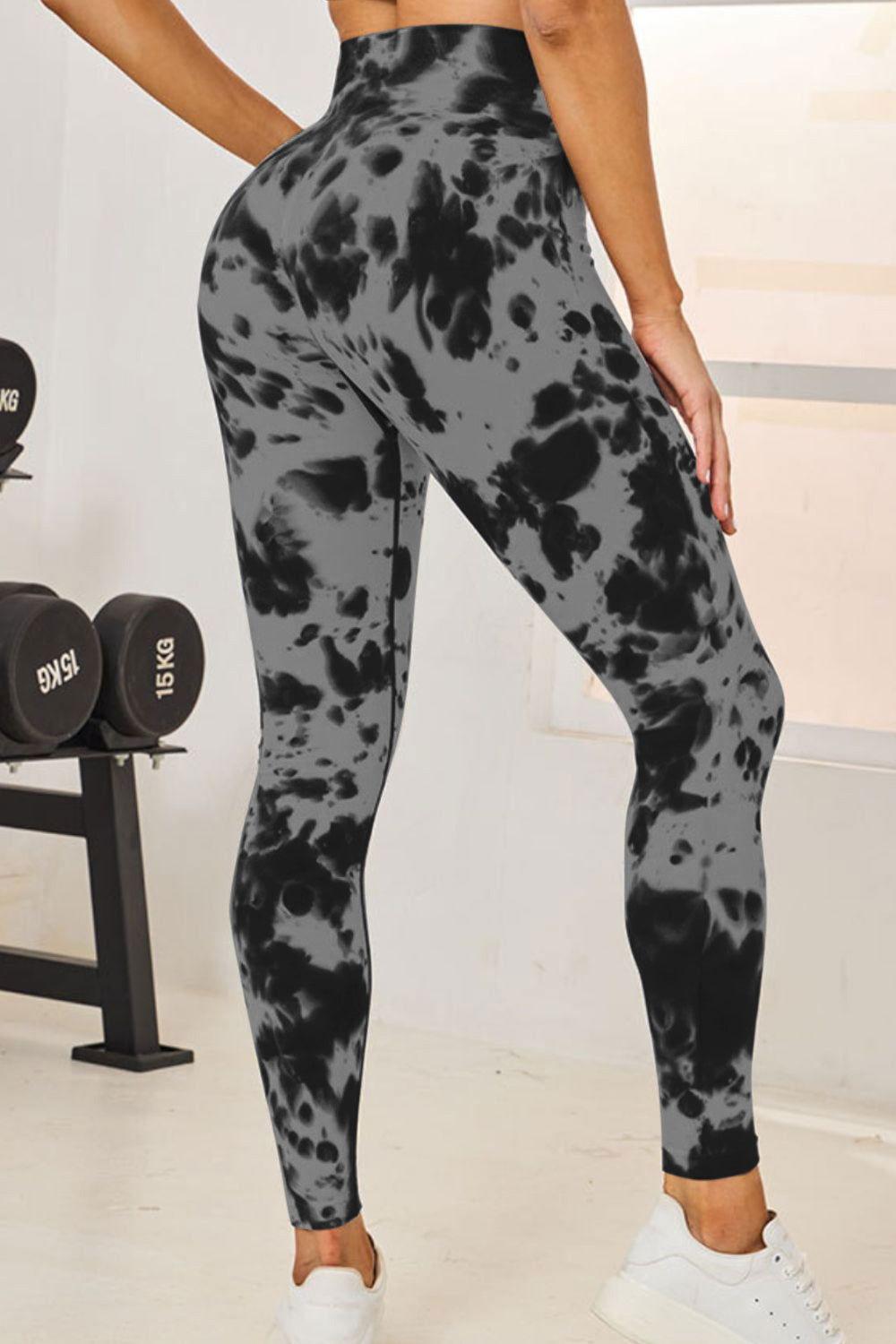 Tie-Dye High Waist Active Leggings - Clothes For Her Online Store