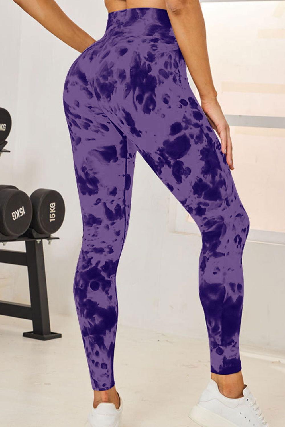 Tie-Dye High Waist Active Leggings - Clothes For Her Online Store