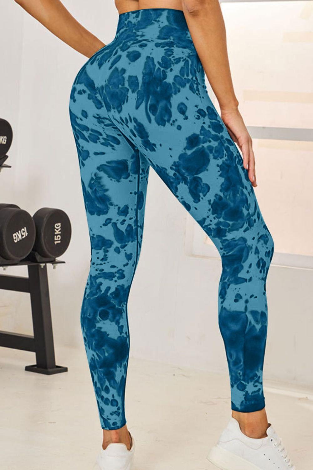 Tie-Dye High Waist Active Leggings - Clothes For Her Online Store